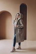 Шуба с овечьей шерсти Sheep brand Tilda 110см размер XS с капюшоном, серый - изображение 1
