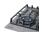 Варильна поверхня газова PYRAMIDA PFG 647 GRAY LUXE - зображення 2