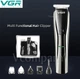 Мощная машинка триммер VGR PROFESSIONAL GROOMING KIT беспроводной мультитриммер, Машинка для стрижки для волос с насадками для тела, бороды носа и ушей с USB зарядкой - изображение 2