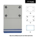 Чехол-книжка универсальный для планшетов с диагональю 10 дюймов, Silicone Hooks, Blue, (263мм * 193мм * 20мм), искусственная кожа, фиксация скобы, застежка на резинке, обложка-подставка, ArmorStandart (ARM59079) - изображение 2