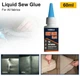 Текстильный клей для одежды Visbella Sew Glue Liquid 60ml, Белый (1008721-Other) - изображение 3