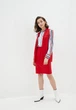 Женская безрукавка с поясом Подіум Alvina 27552-RED S Красный - изображение 2
