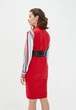 Женская безрукавка с поясом Подіум Alvina 27552-RED S Красный - изображение 3