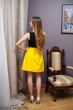Женская юбка Подіум False 12257-YELLOW M Желтый - изображение 3
