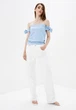 Жіноча блуза Подіум Santana 21368-LIGHT/BLUE S Блакитний - зображення 2