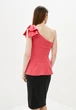 Женский костюм блуза с бантиком + юбка миди Подіум Bow 27928-PINK L Малиновый - изображение 3
