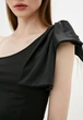 Женский костюм блуза с бантиком + юбка миди Подіум Bow 27928-BLACK L Черный - изображение 5