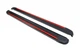 Бокові пороги Maya Red (2 шт., алюміній) для Dacia Logan MCV 2004-2014 рр brr068+myr213 - изображение 4