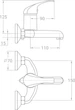Смеситель-кран для ванны TAU TN-1C142C - изображение 10