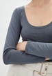 Боди с рукавами Подіум Ashley 27563-GREY S Серый - изображение 5