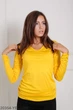 Женская кофта Подіум Nika 20354-YELLOW XS Желтый - изображение 5