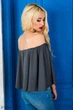 Женская блузка Подіум Rene 21289-GREY S Серый - изображение 4