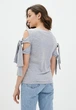 Женская блузка Подіум Ryan 23729-GREY M Серый - изображение 3