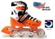 Роликові ковзани дитячі розсувні Scale Sports ORANGE LF 905 Помаранчеві розмір 38-41 передні колеса СВІТЯТЬСЯ - зображення 1