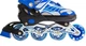 Роликовые коньки детские раздвижные Skate Inline BLUE размер 34-37 Синие передние колеса СВЕТЯТСЯ - изображение 3