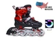 Роликовые коньки детские раздвижные Scale Sports RED LF 905 Красные размер 29-33 передние колеса СВЕТЯТСЯ - изображение 1
