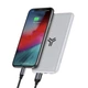 УМБ Baseus S10 1in2 Bracket 10000mAh 18W QC3.0 PD с Беспроводной зарядкой Qi 10W Белый - изображение 2
