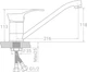Смеситель-кран кухонный TAU SE-1B245C - изображение 7
