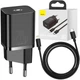 Сетевое зарядное устройство Baseus Super Si 1Type-C + Cable Type-C to Lightning 20W TZCCSUP-B01 Black - изображение 5