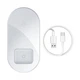 Бездротова зарядка Baseus Simple Wireless Charger 2 в 1 WXJK-С02 (Біла) - изображение 4