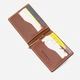 Мужской зажим для денег кожаный Grande Pelle leather-11477 Коричневый - изображение 3