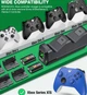 Док-станция BEBONCOOL + 2 аккумулятора 2555 mAh для геймпадов Xbox One (S/X) / Elite / Series (S/X) Black - изображение 6