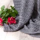 Покрывало вязаное КЛАССИК 180x220 графит - изображение 3