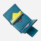 Портмоне кожаное Grande Pelle leather-11455 Бирюзовое - изображение 4