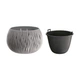 Горшок для цветов круглый Prosperplast Sandy Bowl с вкладышем 18х14см серый (22981-405) - изображение 1
