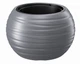 Горшок для цветов Prosperplast MAZE круглый с вкладышем 39х39х25см серый (89007-405) - изображение 2