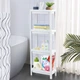 Этажерка 4-х-ярусная MBM HOME FH-22/4 WHITE пластиковая белая - изображение 1
