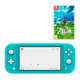 Набор Консоль Nintendo Switch Lite 32GB (045496452711) Turquoise Б/У + Игра The Legend of Zelda Breath of The Wild Русская Озвучка Б/У - изображение 1