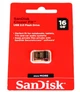 Флешка SanDisk Cruzer Fit 16Gb USB 2.0 (SDCZ33-016G-G35) Black USB флеш-драйв - изображение 1