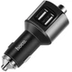 Беспроводной ФМ модулятор с авто зарядкой Hoco E19 2.4A/2 USB Metal Gray - изображение 2