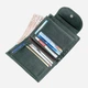 Кожаный женский кошелек ST Leather Accessories leather-18958 Зеленый - изображение 3