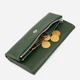 Кошелек женский в форме конверта кожаный ST Leather Accessories 19270 Зеленый - изображение 4
