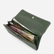 Кошелек женский в форме конверта кожаный ST Leather Accessories 19270 Зеленый - изображение 5