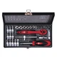 Набор инструментов Intertool PROF 1/4" 28ед 4-13мм CrV ET-6028 - изображение 1