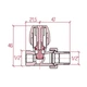 Кран радіаторний Icma 1/2" прямої №813 - зображення 8