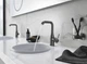 Смеситель для раковины высокий Grohe Essence M-Size (цвет - тёмный графит, матовый), с донным клапаном (32628AL1) - изображение 4
