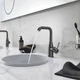 Смеситель для раковины высокий Grohe Essence M-Size (цвет - тёмный графит, матовый), с донным клапаном (32628AL1) - изображение 9