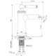 Смеситель для биде Imprese Hydrant (цвет - brushed nickel) (ZMK031806070) - изображение 2