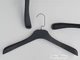 Плечики вешалки Hanger TZC0066 45 см черные пластмассовые широкие под дерево - изображение 1