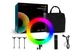 Профессиональная цветная RGB кольцевая LED лампа 55 см со штативом 2м и селфи пультом с сумкой (чехлом) 72 Вт - изображение 2