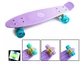 Скейтборд Пенні борд Penny Board 22" Pastel Series Violet Ліловий Світяться колеса - зображення 1