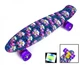 Скейтборд Пенни борд Penny Board 22" FLOWERS ЦВЕТЫ ОРХИДЕЯ Светящиеся колеса - изображение 3