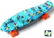 Скейтборд Пенни борд Penny Board 22" NEMO Морской Светящиеся колеса - изображение 1