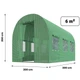 Теплица Malatec с 3 шаровой армированой пленкой 6м² 3х2 м (1447) - изображение 2