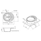 Кухонная мойка Lidz 620x500/200 GRF-13 (LIDZGRF13620500200) - изображение 14