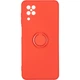 Чохол Fiji Holder Ring Samsung Galaxy A12 (A125) бампер накладка з підставкою Red - зображення 1